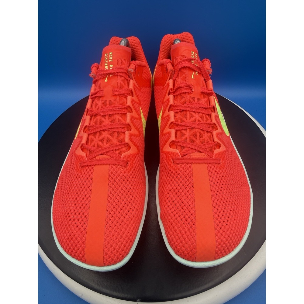 Nike Zoom Rival Distance Mens Sz 10.5 Crimson Barely Volt Track Shoes FZ9653-600 - Picture 2 of 10